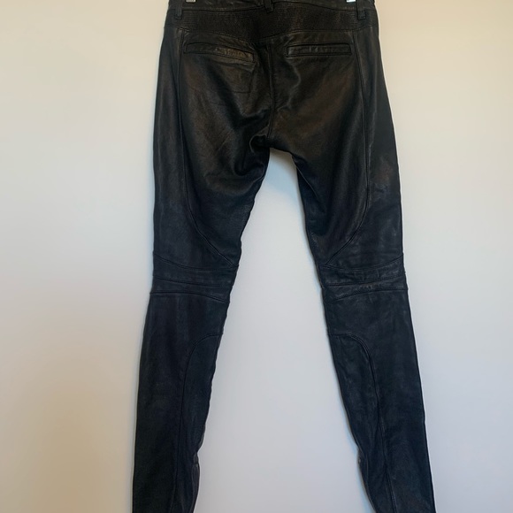 Allsaints leather motorcycle pant - Picture 4 of 12